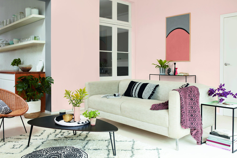 Trendy living room photo in Buckinghamshire