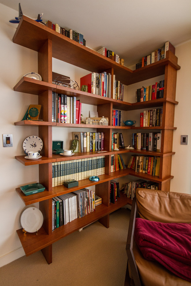 Roseland Library and Shelving Modern Living Room New York by
