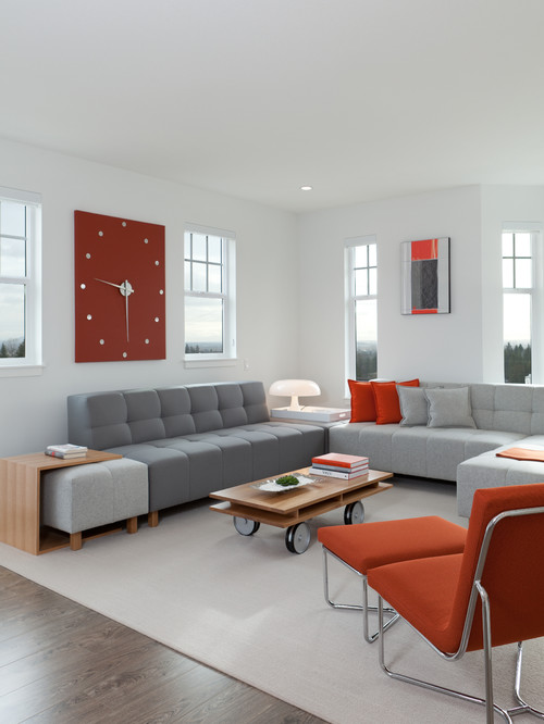 壁掛け時計とインテリアの関係 位置とサイズの考え方 Houzz ハウズ