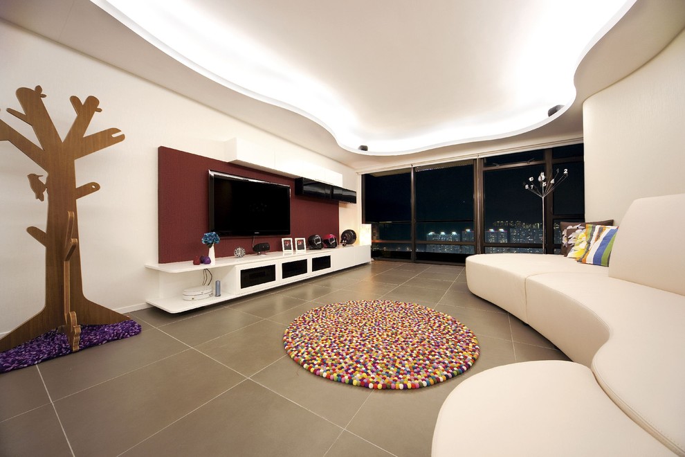 Royal Ascot Blk 2 (Hong Kong) Modern Living Room Hong Kong by S