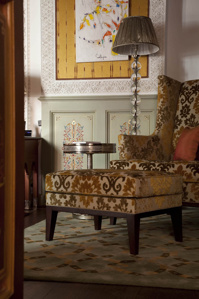 Living room - traditional living room idea in Miami