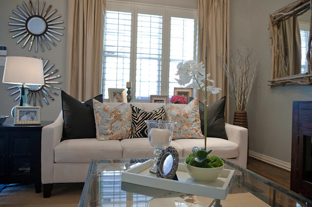 Rustic Glam Living Room Contemporary Dallas By A Well Dressed Home Houzz Au - Rustic Glam Home Decor