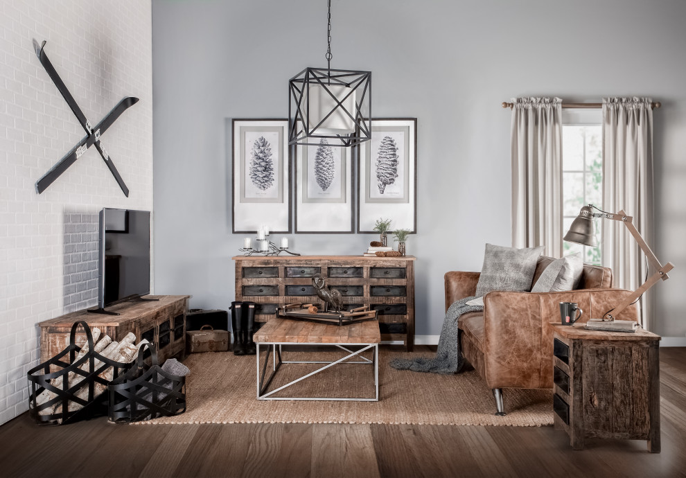 Rustic Inspired Living Rustic Living Room Vancouver by Mercana