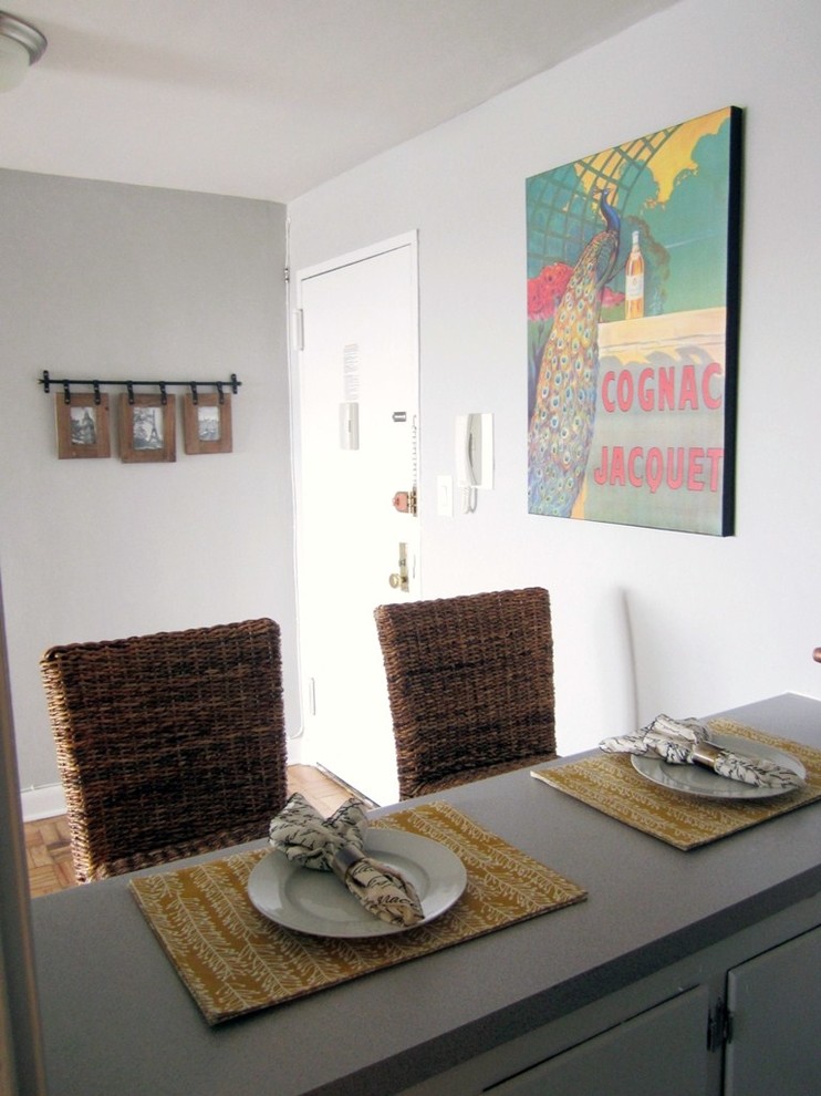 Rustic Urban Living in a Queens Apartment Eclectic Living Room