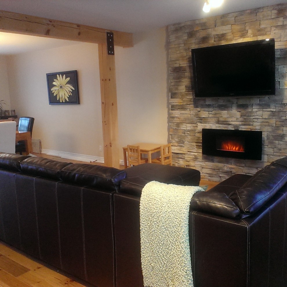 Salon Contemporary Living Room Montreal by Fenêtres à la carte