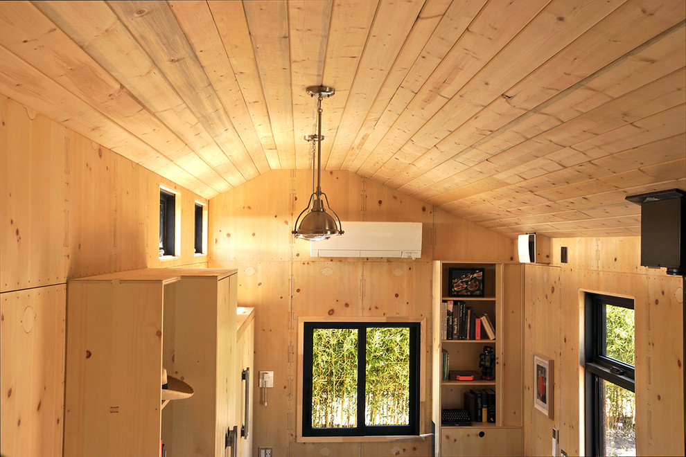 SaltBox Tiny House Contemporary Living Room Albuquerque by