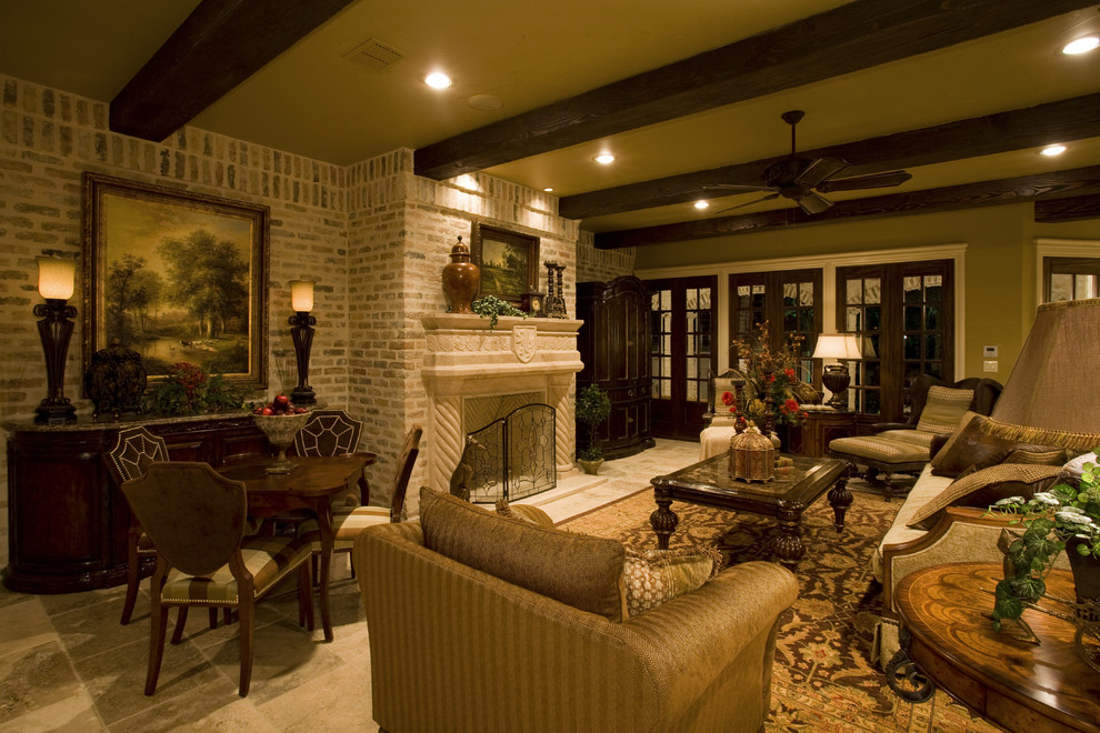 Design ideas for a traditional living room in Austin.