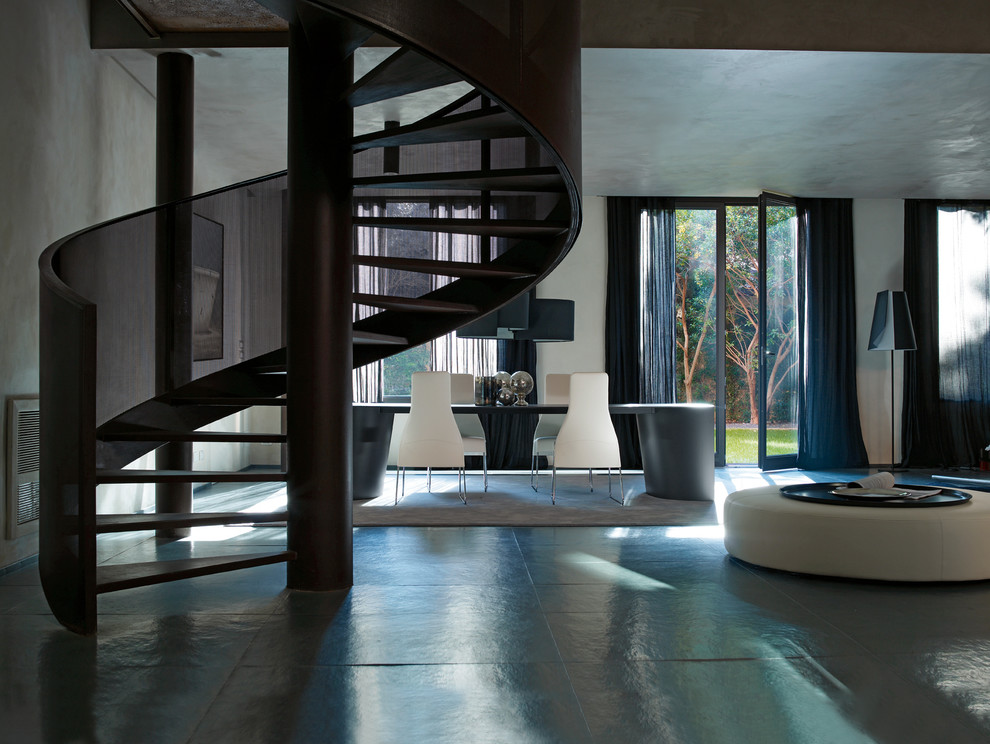 Living room - contemporary living room idea in Milan