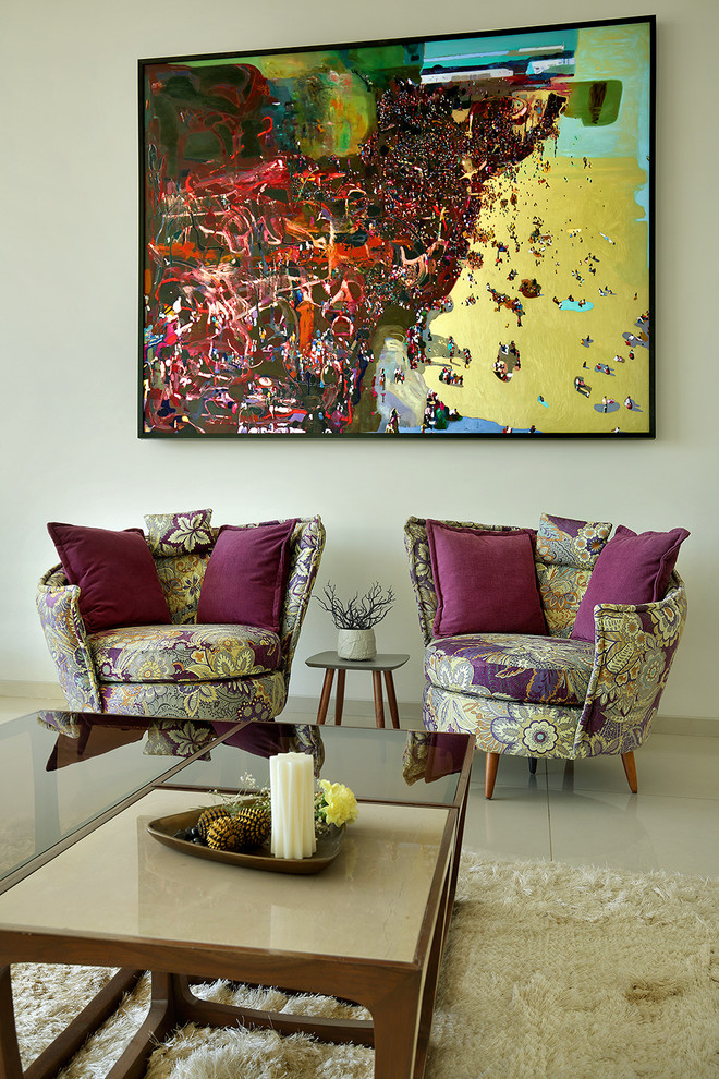 Eclectic living room photo in Ahmedabad