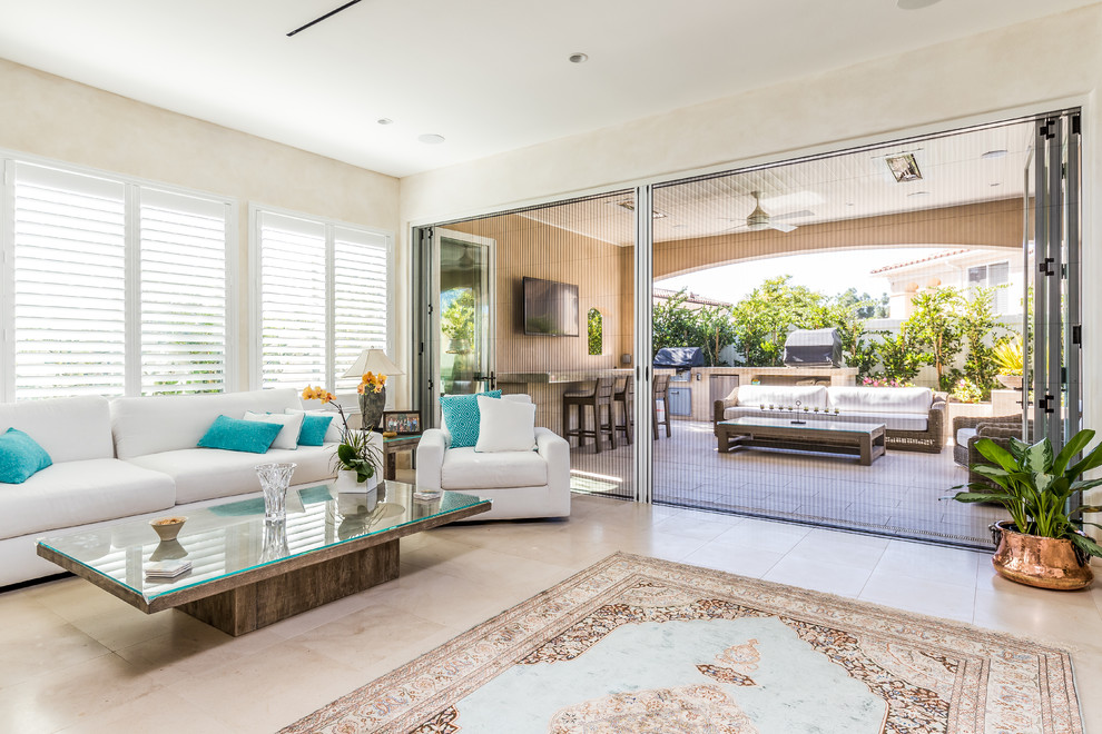 San Juan Capistrano BiFold Door System Contemporary Living Room
