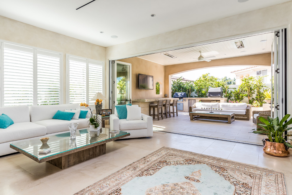 San Juan Capistrano BiFold Door System Contemporary Living Room