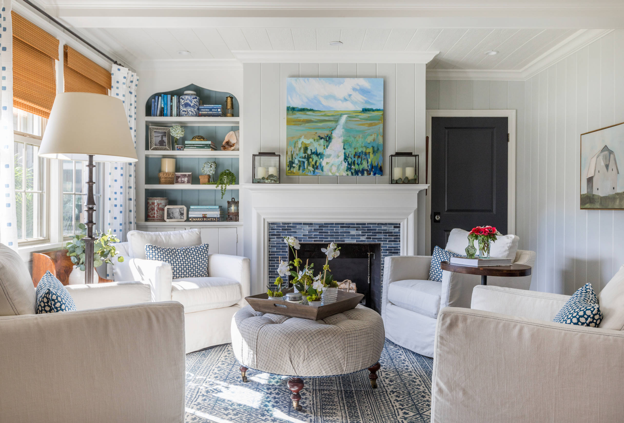 New This Week 5 Comfy Living Rooms Arranged Around a Fireplace