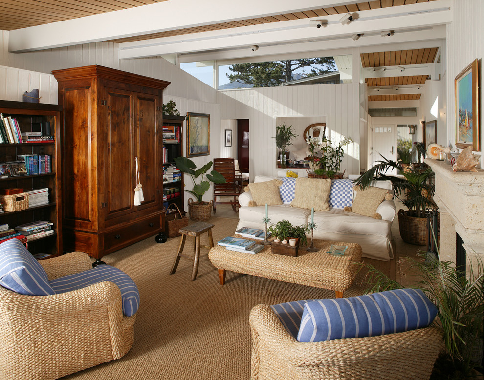 Inspiration for a world-inspired living room in Santa Barbara.