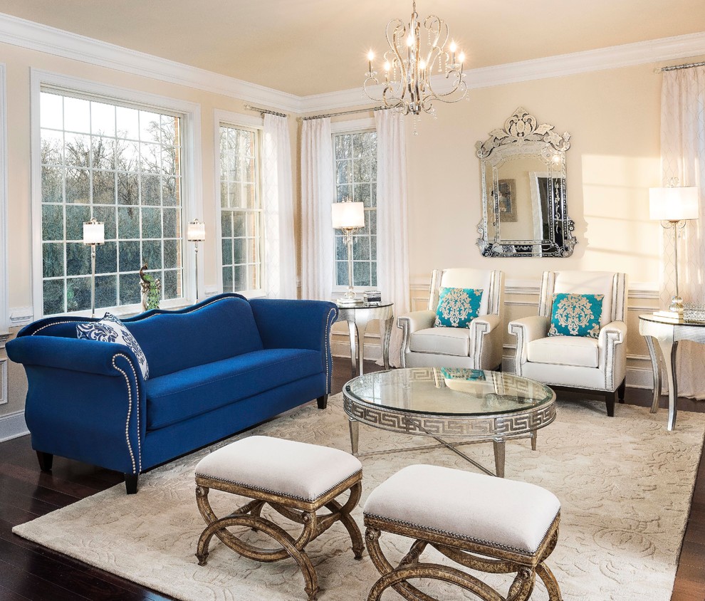 Sapphire Glam Living Room - Contemporary - Living Room - Baltimore - by ...