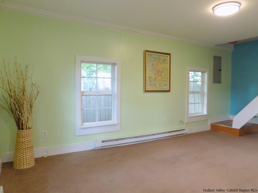 Saugerties Tiny House Partial Staging Farmhouse Living Room New York by Lifestyled