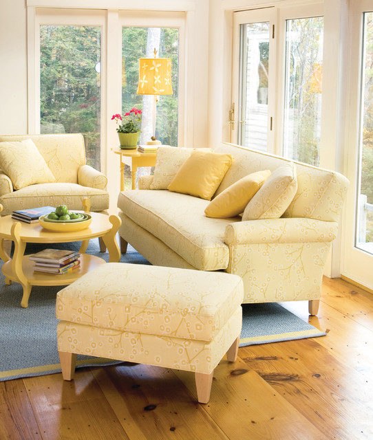 Pastel yellow deals sofa