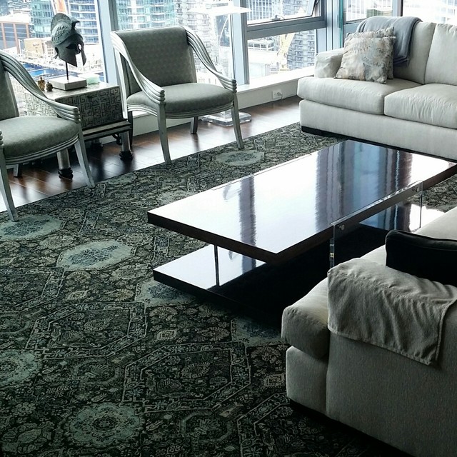 Seattle Condo Transitional Living Room Seattle by Andonian Rugs Sales & Service Houzz