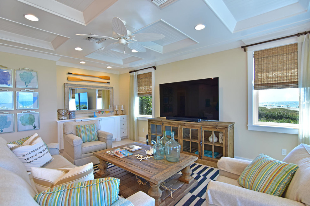 Second Ave Beach House - Beach Style - Living Room - Tampa - by Orange ...