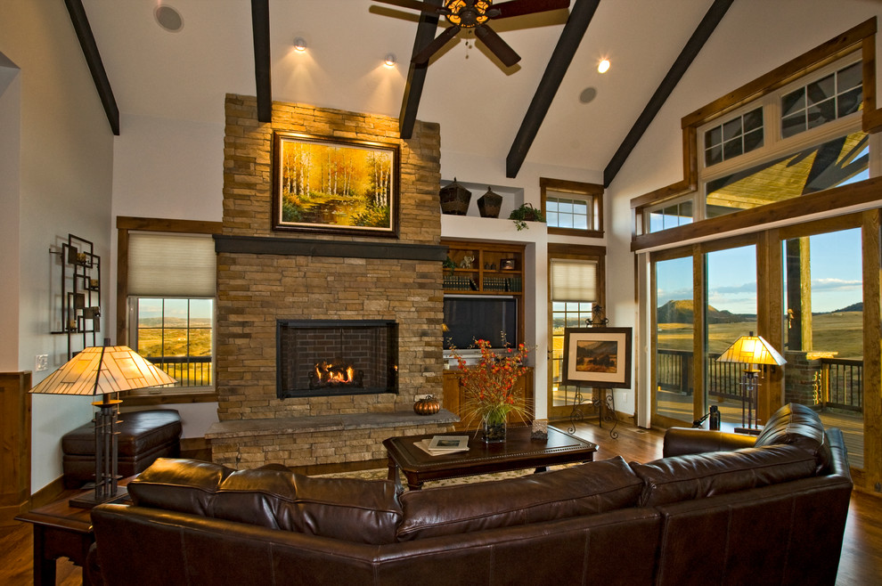 Sedalia Horse Property with Panoramic Views Rustic Living Room