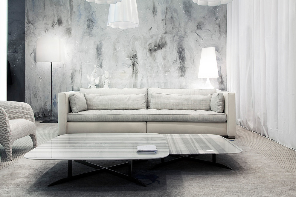 Selling: Alchimia Sofa, Nord Coffee Table, Opale Lounge Chair, Rock Venice  Lamp - Contemporary - Living Room - Miami - by Cassoni Furniture &  Accessories | Houzz