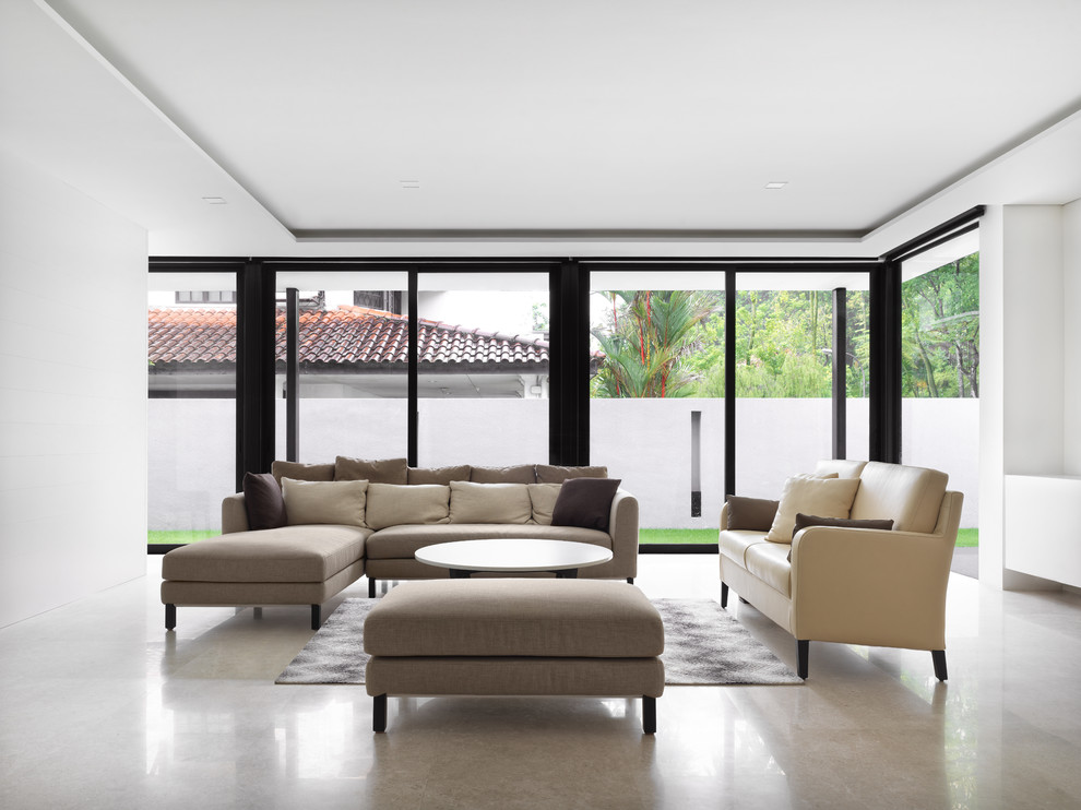 Semi-detached House at Jalan Sejarah - Modern - Living Room - Singapore