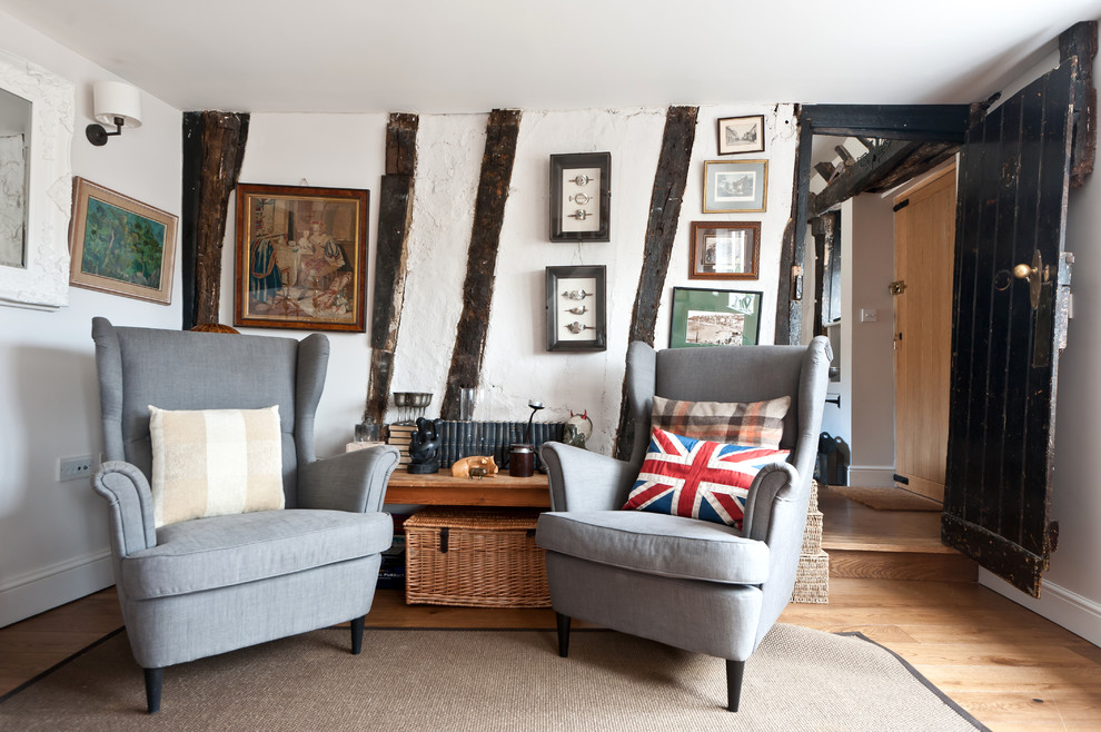 Inspiration for a rural living room in London.