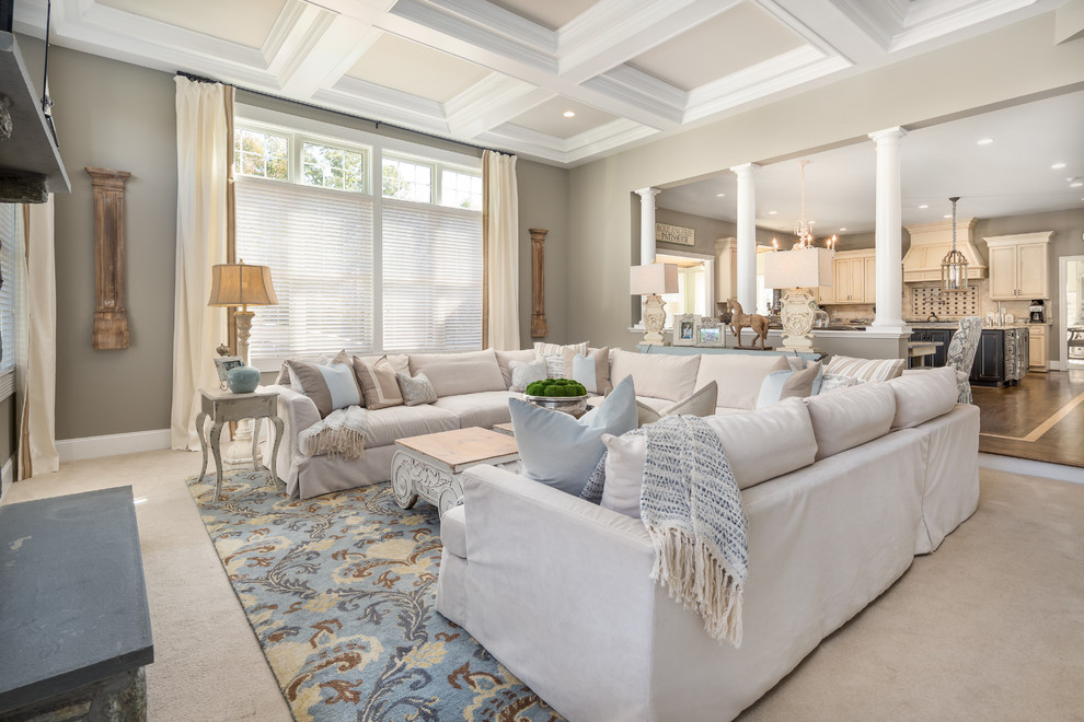 Inspiration for a timeless living room remodel in DC Metro
