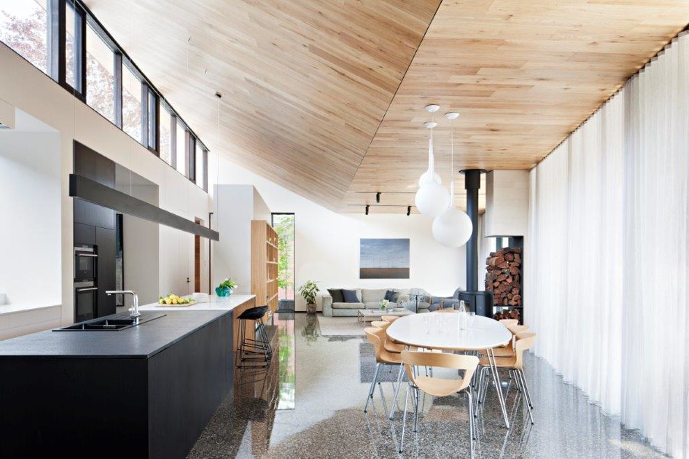 Modernes Wohnzimmer in Geelong