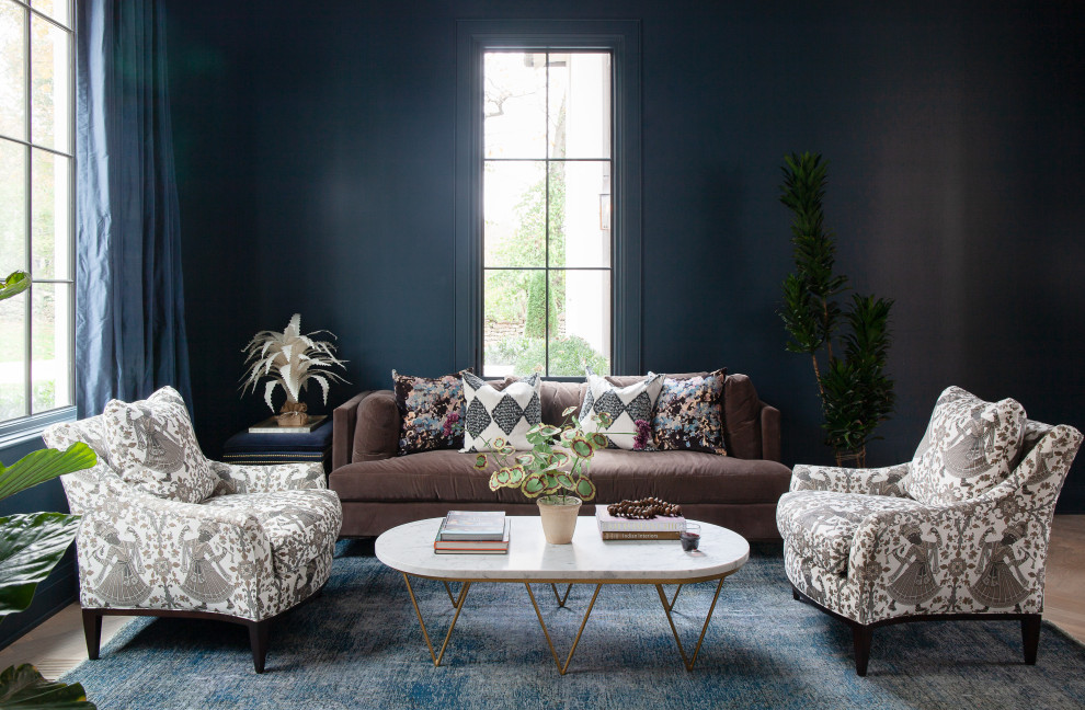 Inspiration for a transitional living room remodel in Nashville