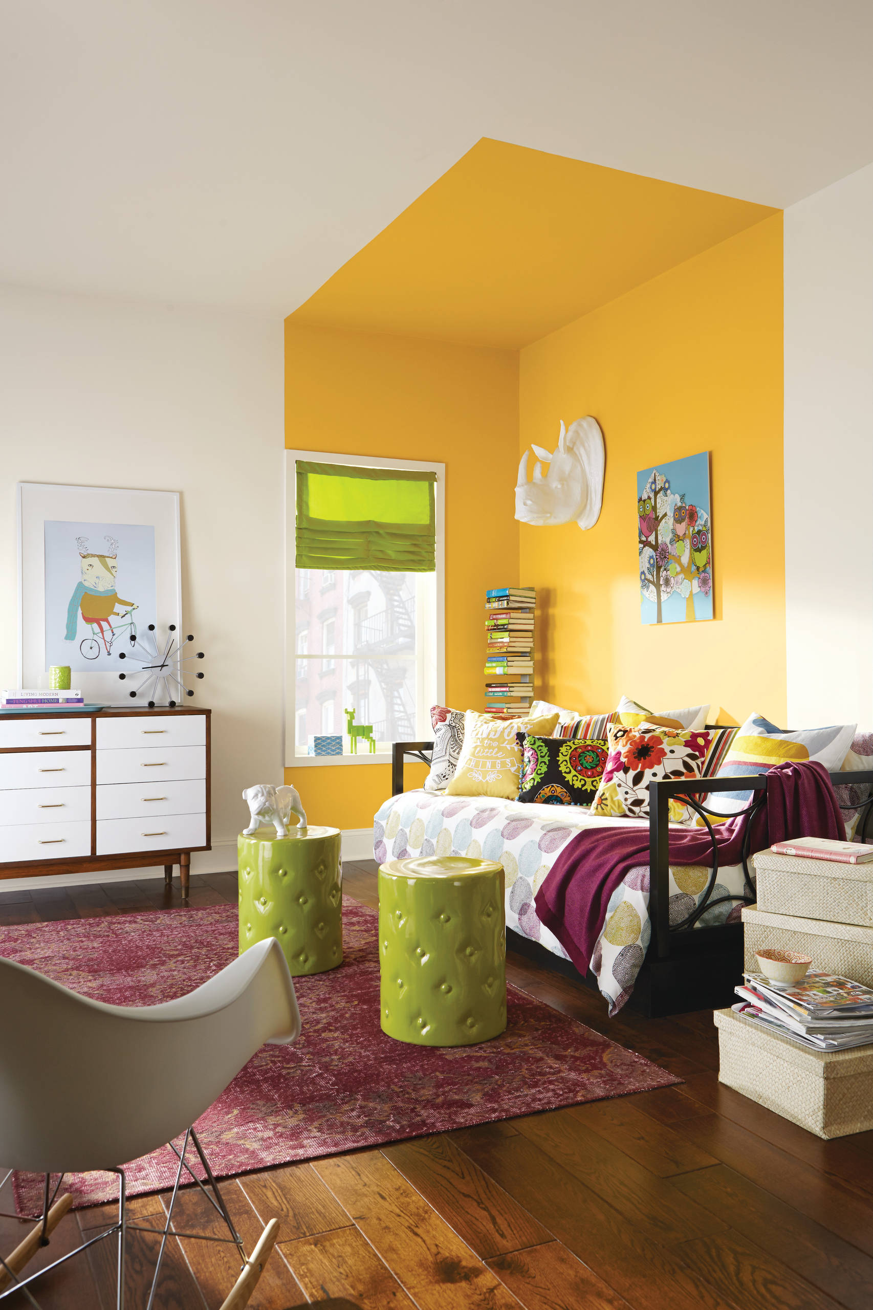 75 Most Popular 75 Beautiful Contemporary Yellow Living Room Ideas and  Designs Design Ideas for April 2023 | Houzz IE