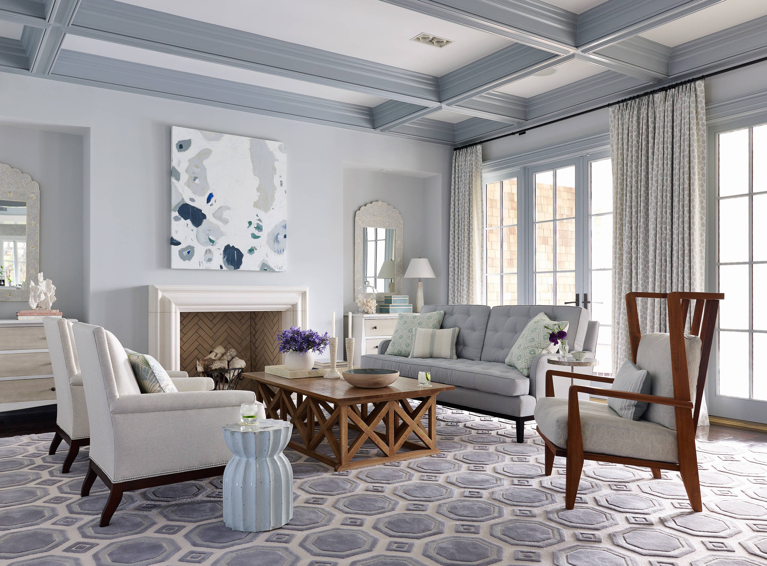 Blue Gray Living Room Ideas Photos Houzz