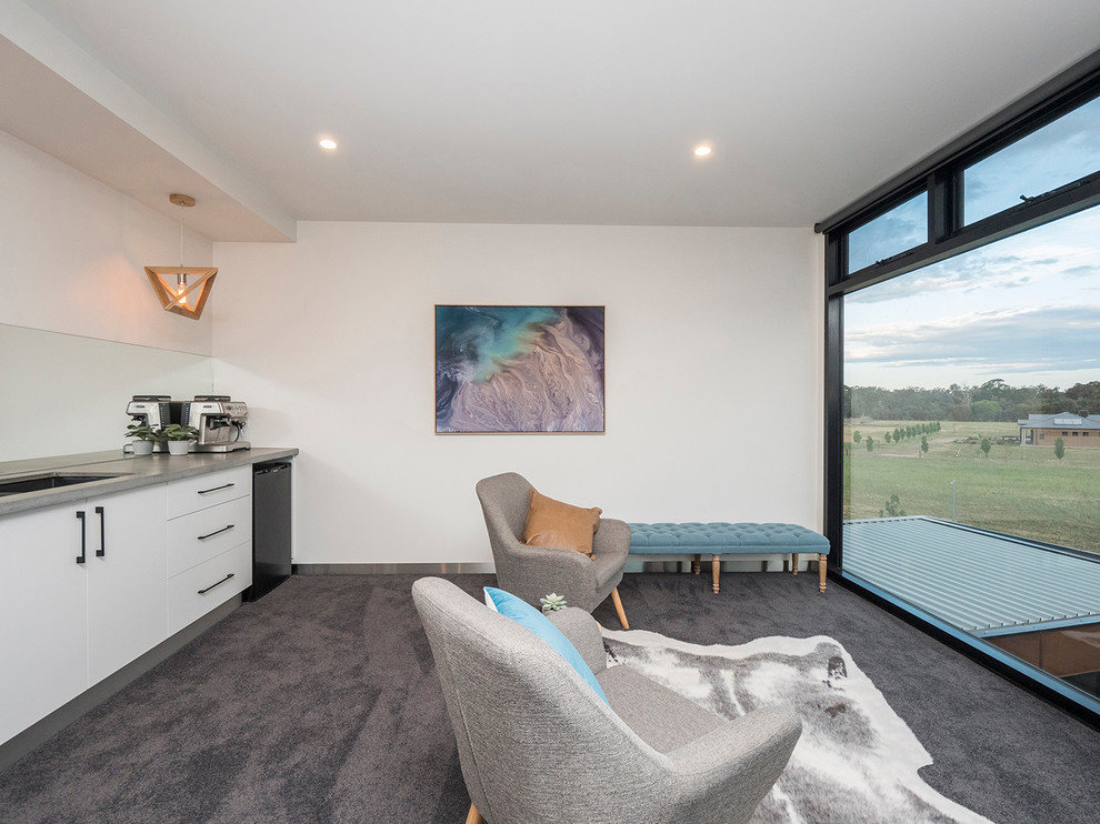 Shipping Container Home Kialla Contemporary Living Room Other