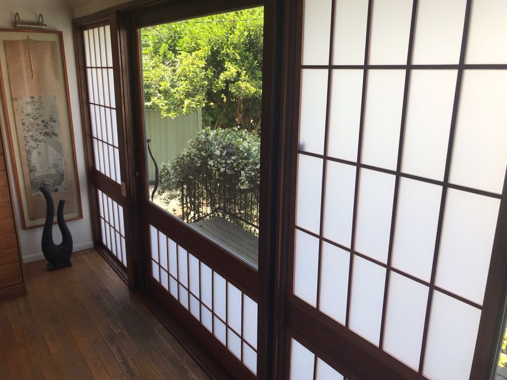 Shoji Fixed Window Screens Orientale Soggiorno Brisbane di