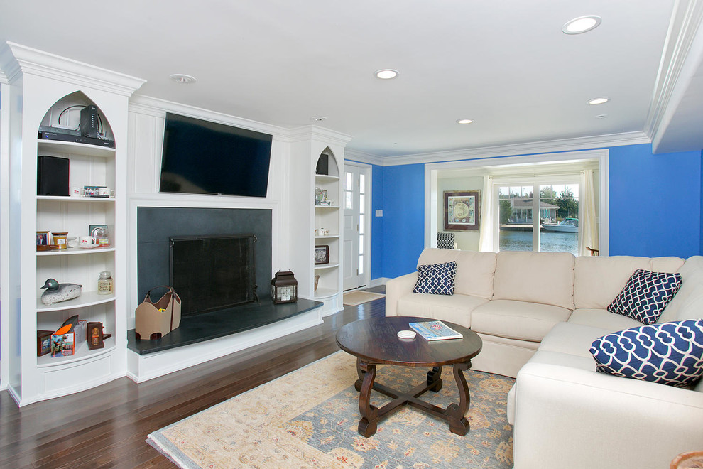 Shore Living - Beach Style - Living Room - New York - by The Downs ...