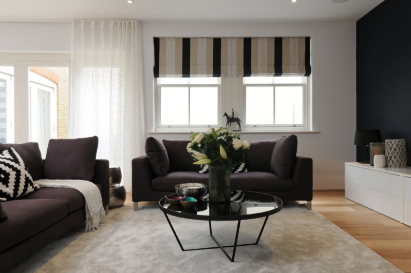 Immagine di un soggiorno design