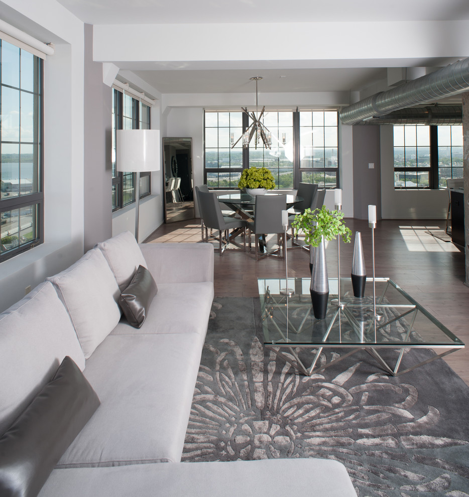 Silo Point Luxury Modern Condo in Baltimore, MD Modern Living Room