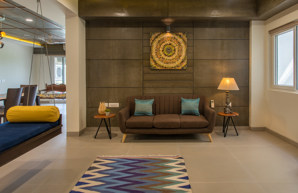 Simple Apartment - Indian - Living Room - Hyderabad - by Ricken Desai