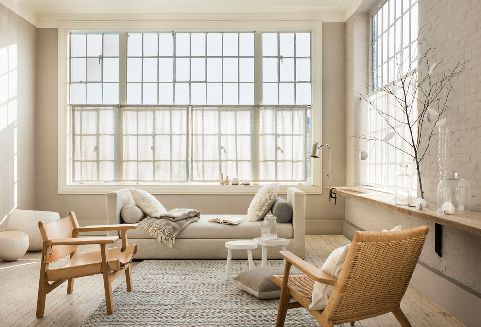 Inspiration for a scandinavian living room remodel in Buckinghamshire