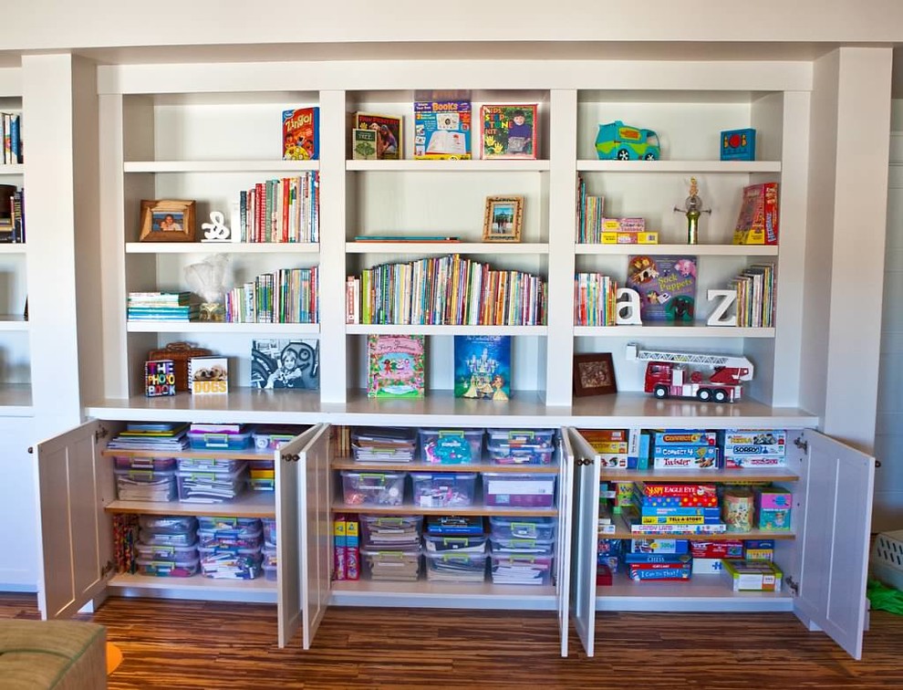 Simplified Kid's Bookshelf and Toy Storage - Contemporary - Living Room ...