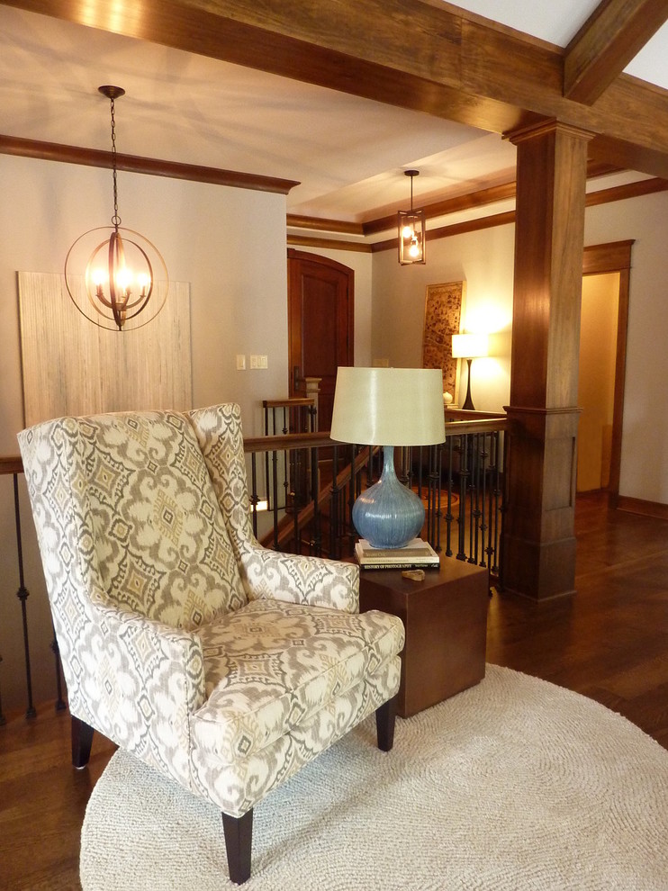 Inspiration for a transitional living room remodel in Denver
