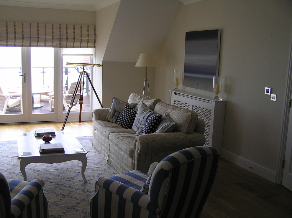 sitting room with telescope Modern Living Room London by User