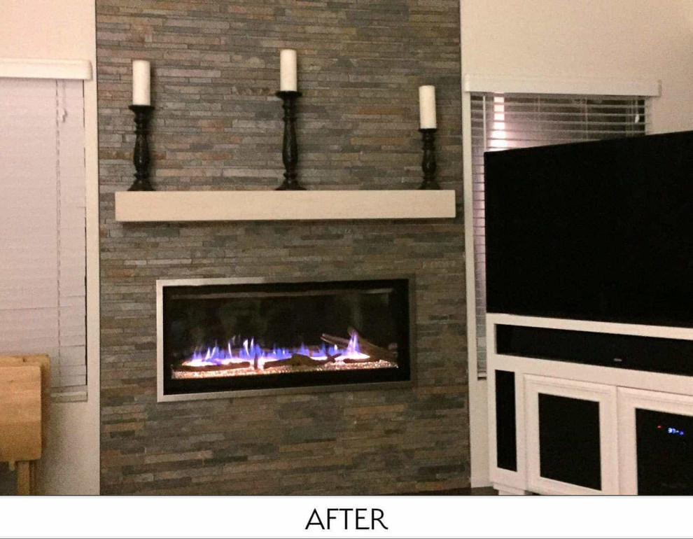 Slayton 42S Carlsbad Linear Gas Fireplace Contemporary Living