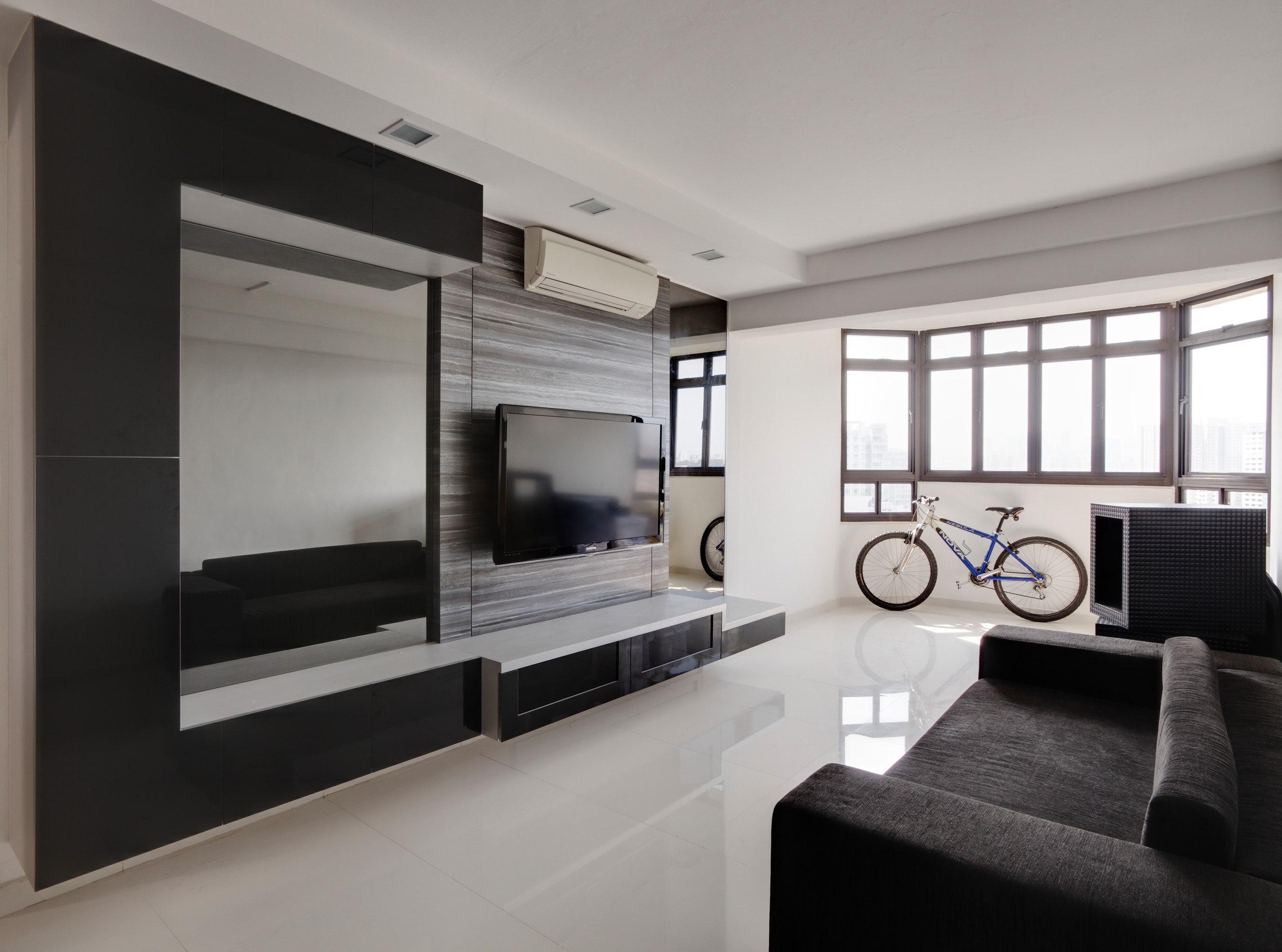 Sleek Minimalist Living Room Modern, Sleek Living Room Ideas