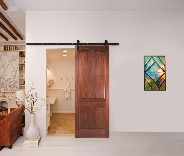 Sliding Barn Doors Mahogany 2 Panel VGroove Doors • 8´0˝ Tall