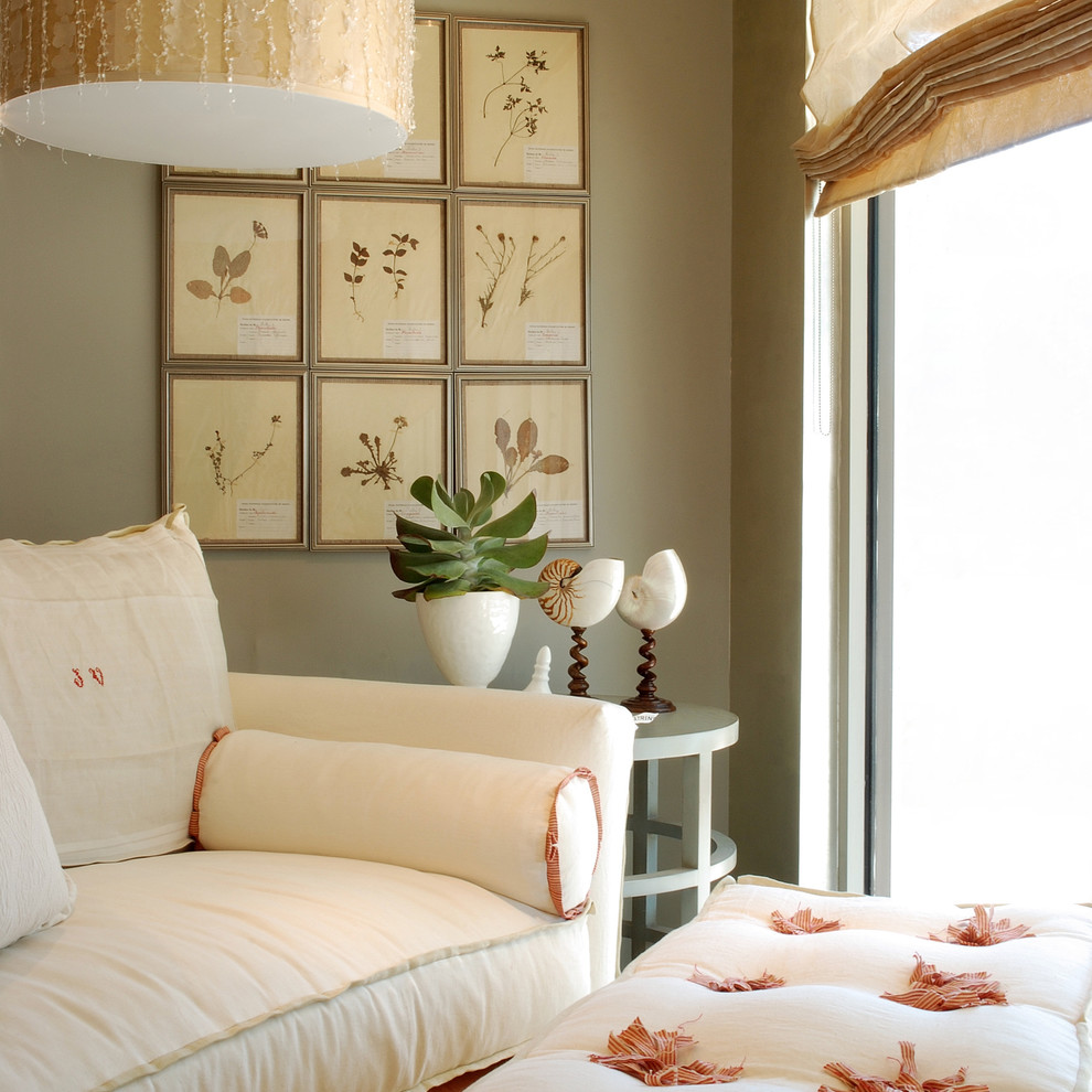 Slipcovers with custom details and monograms Traditional Living