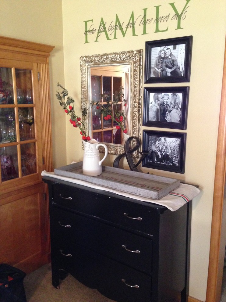 Small Entryway Solutions Transitional Living Room Omaha by My
