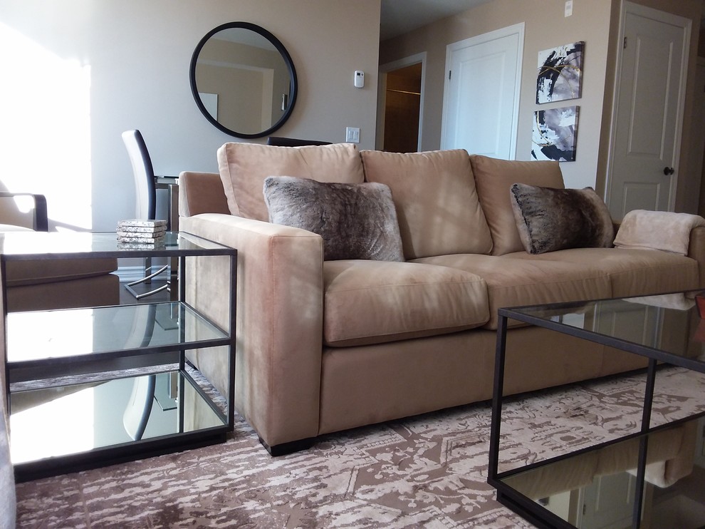 Small Space Design Condo Design Oakville Contemporary Living Room Toronto By Canfield 