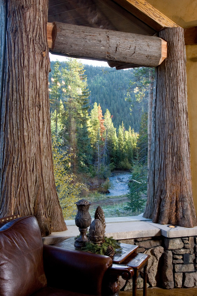 Inspiration for a traditional living room in Denver.