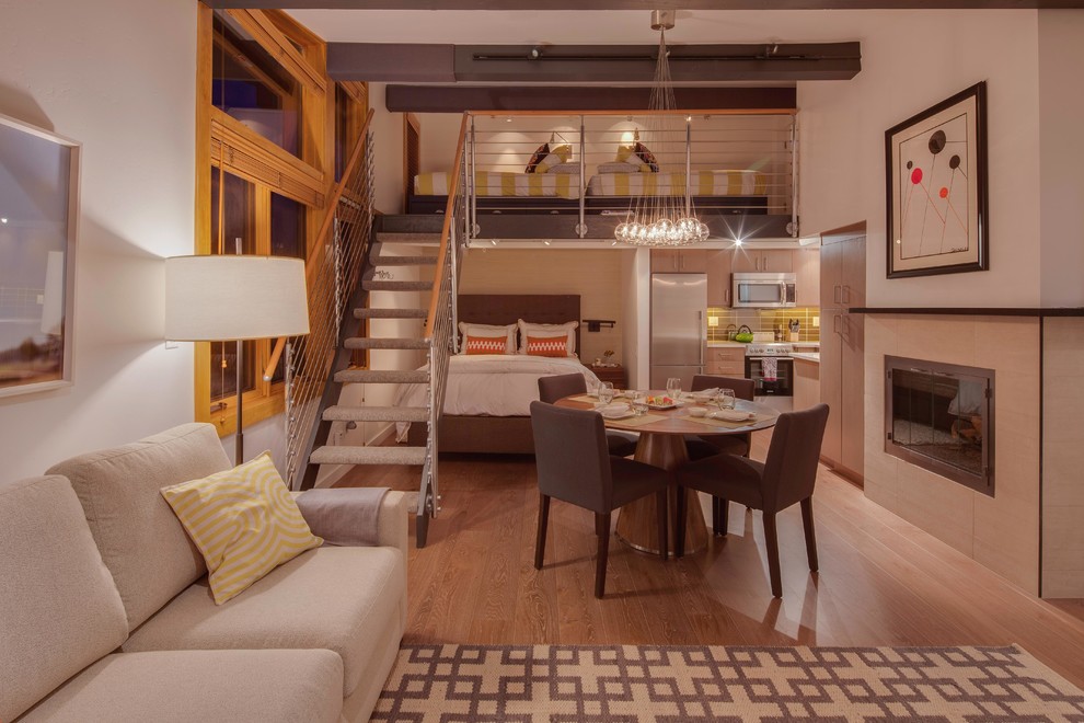 Snowmass Ski Condo Remodel Contemporary Living Room Denver by