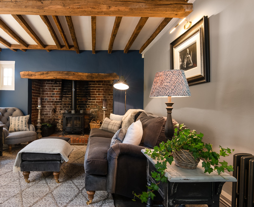 Snug Sitting Room Farmhouse Living Room Surrey by Kellie Sabey Homes Houzz